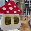 Mushroom Shaped Rabbit Feeding Bag Rabbit Hay Feeder Bag  For Chinchilla Hamsters Rabbit Guinea