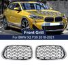 Grile de rinichi din față diamant Înlocuire grilă pentru rinichi pentru BMW X2 F39 2018 Meteor Style Plastic ABS de înaltă calitate