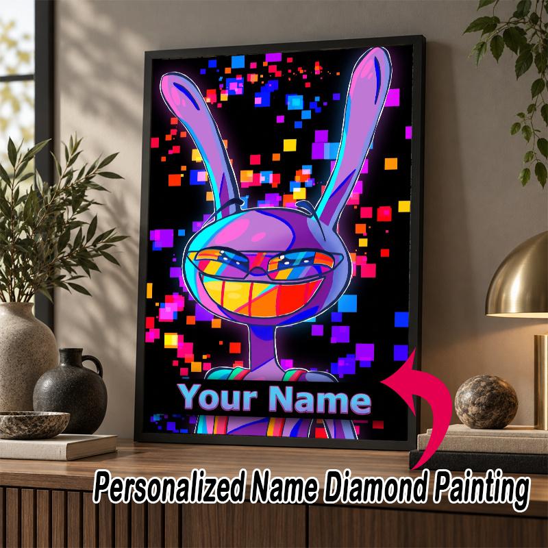 Custom Name Jax 5D Diamond Painting Personalized Full Drill Diamond Art Kit Gift