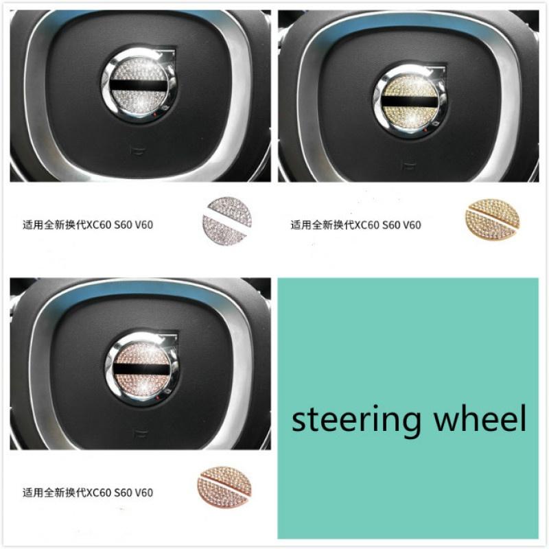 For Volvo XC60 Xc90 XC40 S90 V90 Interior Modification Center Control Air Outlet Diamond Decorative Frame