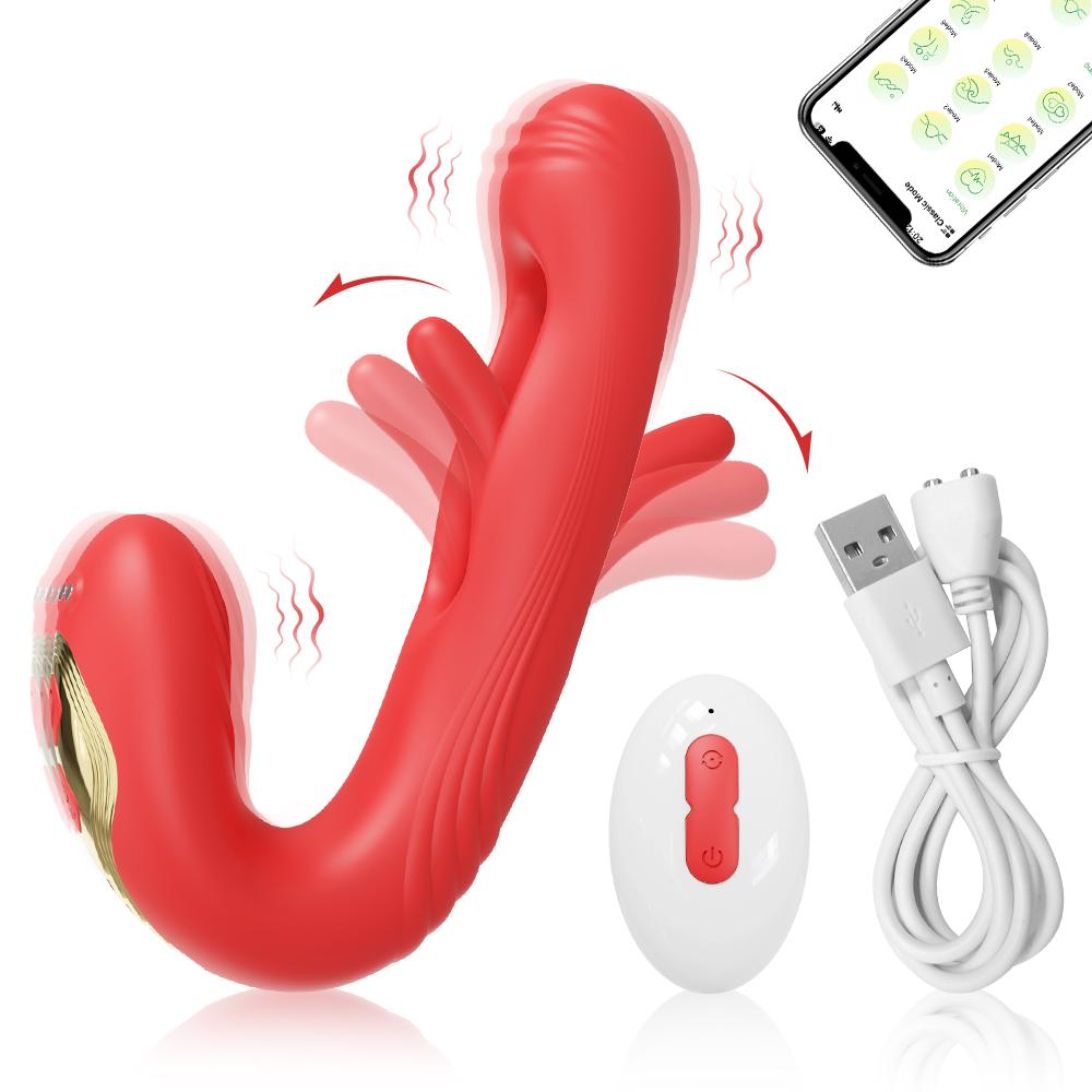 Tapping Vibrator for Women Tongue Licking Clitoris Stimulator Vagina Vibrator Oral Sex Toy for Women Female Masturbation
