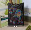 1PC Throw Fantasy Mushroom Flannel Blanket Forest Mushroom arts Bohemia style Soft thin Blankets for Home Car Camping Nap Picnic