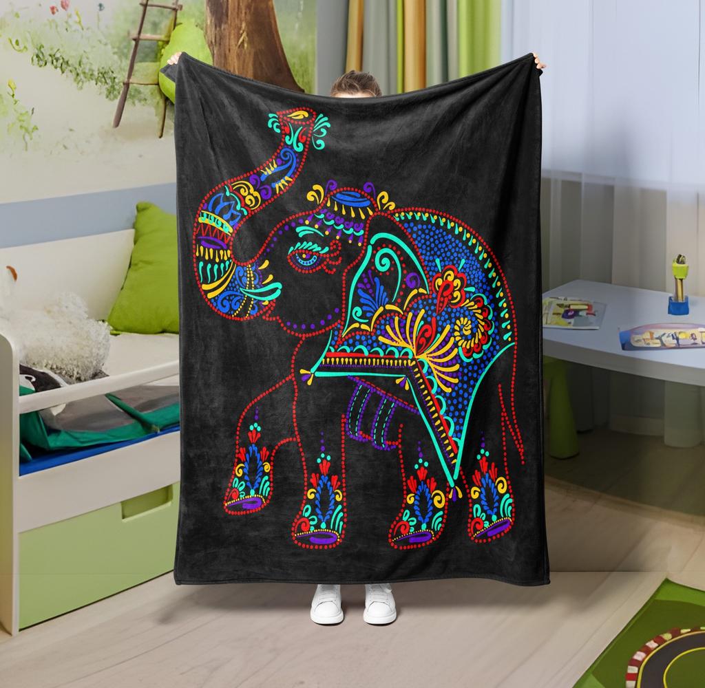 1PC Throw Fantasy Mushroom Flannel Blanket Forest Mushroom arts Bohemia style Soft thin Blankets for Home Car Camping Nap Picnic