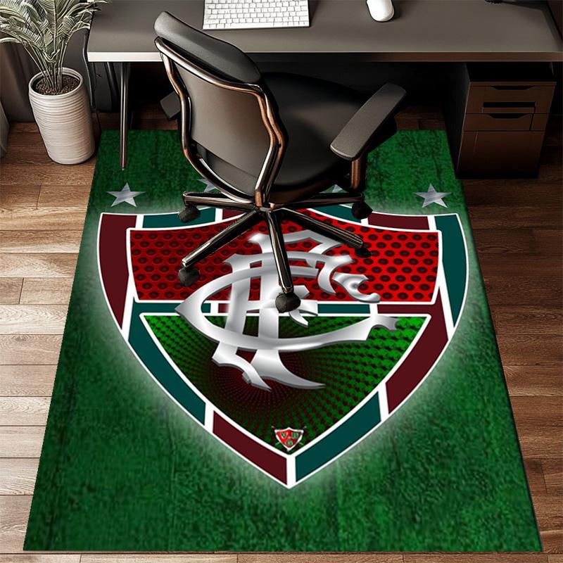 Soccer Club Emblem Design Printed Office Carpet Chair Cushion Entryway Rug, Rugs for Living Room, Bedroom Christmas gifts