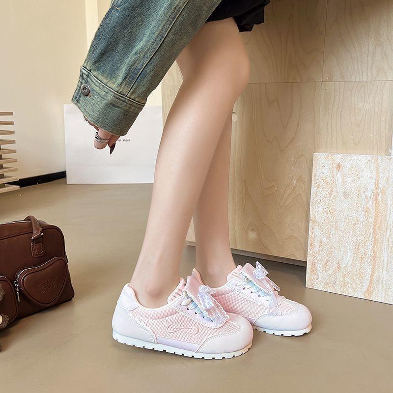 Dopamine thin little white shoes board shoes summer new casual mesh breathable soft sole sports versatile women's shoes