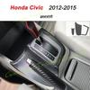 3D/5D Carbon Fiber Car Interior Cover Console Color Sticker Decals Parts Accessories For Honda Civic 9th Gen 2012-2015 4 Doors