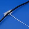 100Pcs Cable Label Tag Box Transparent Plastic Cable Tie Marker Wire Sign Name Holder Display Identification Seal Case