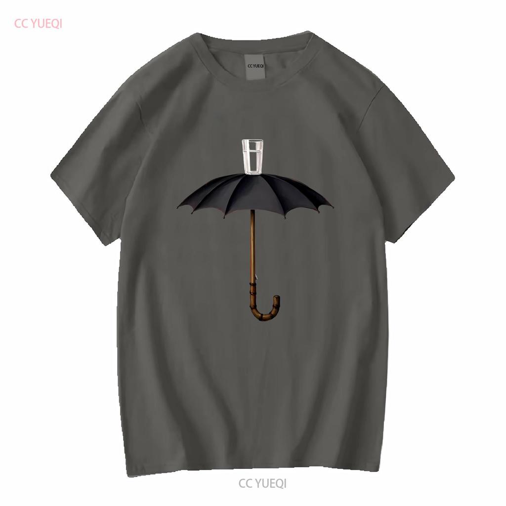 Rene Magritte La Vacanza di Hegel 1958 Opera d'Arte Maglietta vintage Lavata abbigliamento firmato Top Per l'Uso Quotidiano Elegante Unisex Casual