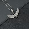 New Angel Goddess Wings Zircon Pendant Necklace For Women Men Trend Elegant Choker Neck Chain Jewelry Hip Hop Gift Party 2026