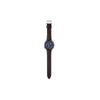 Casio EDIFICE 100 Meters Waterproof, Solar Quartz Movement, Leather Strap, Japanese and Korean Watch, Men's Watch, Blue Dial EQB-501XBL-2A