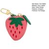 Fruit Coin Wallet Lemon Strawberry Zippered Purse Fruit Faux Leather Bag Mini Purse for Coins Lipsticks Street Daily Outings