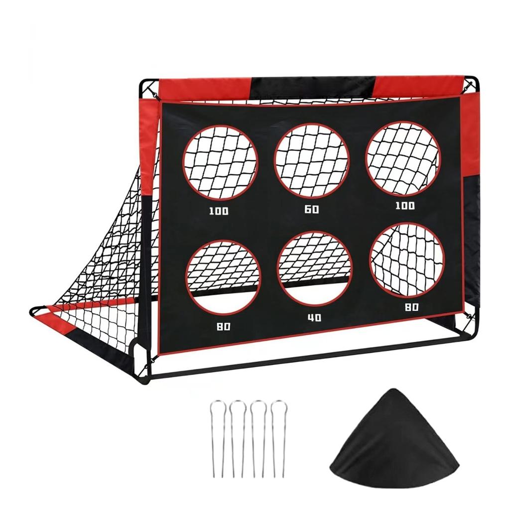 Portable Soccer Goal for Kids 2 in 1 Design Outdoor Training 450D Oxford Fabric Foldable Football Ne