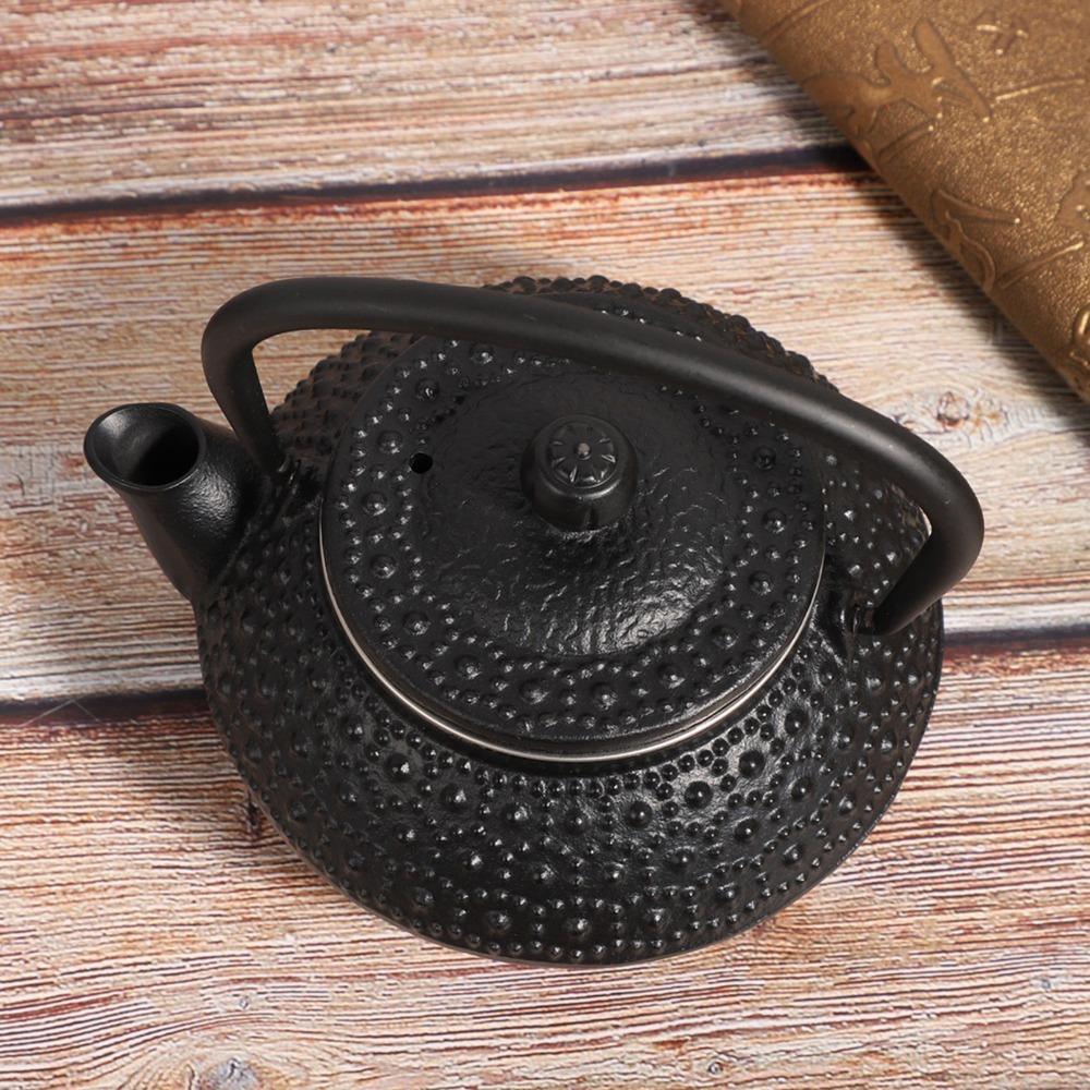 0.3L Tea Kettle Boiler Hammered Texture Loose Leaf Tea Kettle Teapots Iron Tea Set  For Home