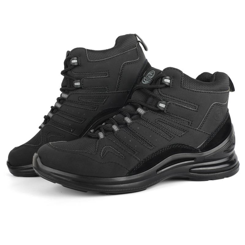 Módní lehká pánská pracovní obuv Four Seasons s vysokým svrškem, elektricky bezpečná, proti nárazu, proti propíchnutí, izolovaná 10 kV