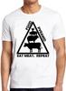 Eat Meat Repeat Food Pyramid Animal Funny Meme Cult Movie Gift Tee T Shirt M792