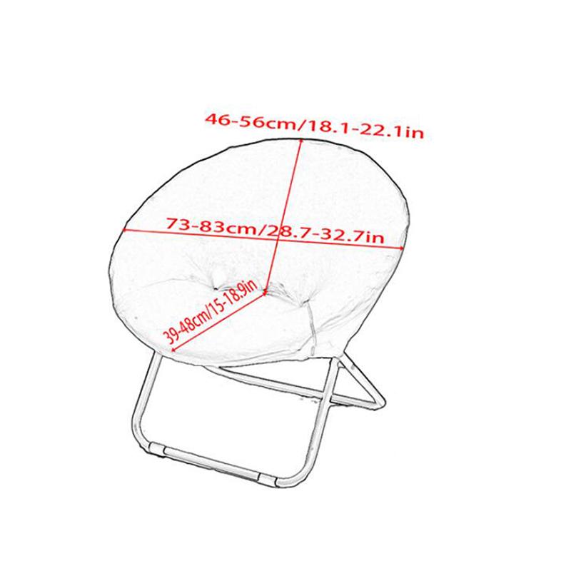 NEW Solid Color Saucer Chair Cover Spandex Protector Round Recliner Slipcover Polyester Removable Washable Moon Chair Cover