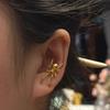 ANENJERY Geometry Spider Stud Earrings For Women Men Niche Design Personality Exaggerated Jewelry Gifts Wholesale
