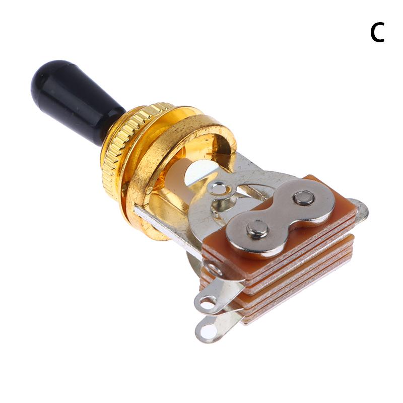 

1 шт. 3-позиционный короткий прямой гитарный переключатель-переключатель звукоснимателей с латунной шляпой для электрогитар, переключатели звукоснимателей, детали управления