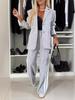 Autumn and Winter Women's Long-sleeved Lapel Casual Suit Suit