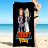 1Pc Chucky Tiffany'S Tale Beach Towel, Quick Dry, Multi-Use for Beach Pool Gym Yoga Home Travel, Christmas, Halloween, Xmas Gift M929217