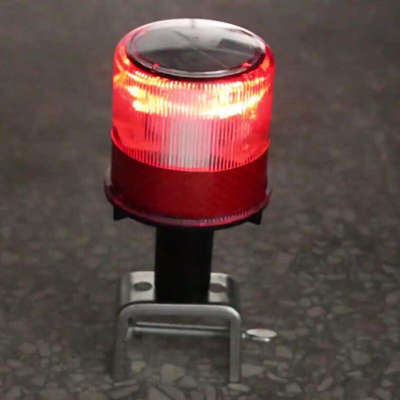 OLOMM Solar LED Traffic Strobe Warning Light