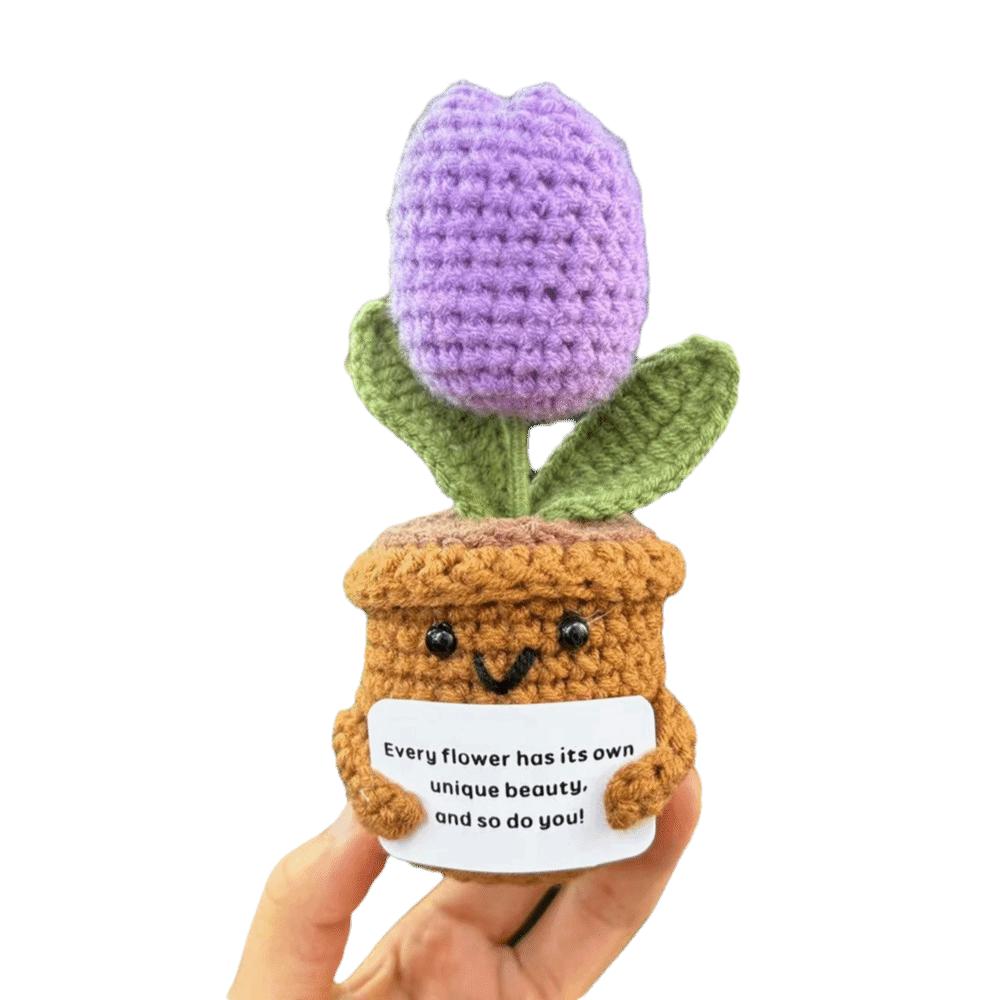 

Finished Product Artificial Tulip Ornament Mini Size Weaving heart decorations Wedding Gift Style 4