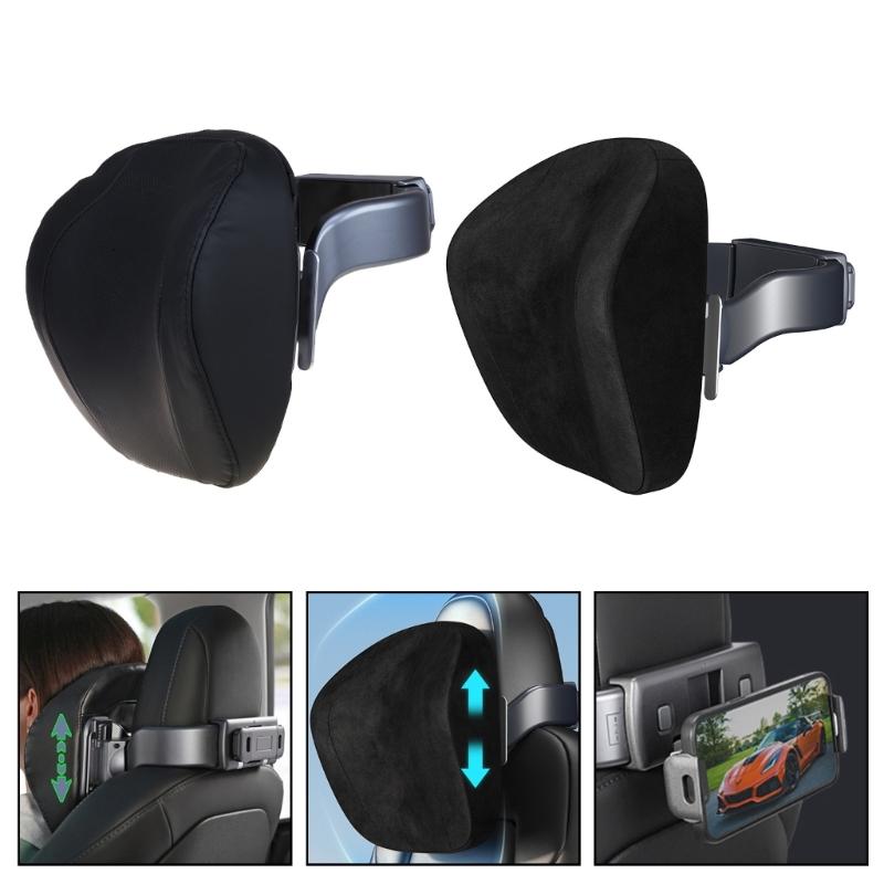 Car Multifunction Headrest Adjustable Up And Down Cushion Neck Pillow Adjustable Cushion with Phone Holder For  Y