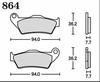 RK Brake Pad Mega Alloy KTM:2C4 600 '92~ (Front) etc.