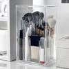 1PC dresser lipstick rack, large-capacity makeup brush storage cylinder, dust-proof desktop cosmetic storage box.