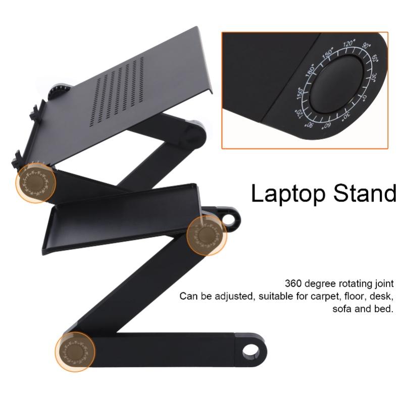 Laptop Desk With Mouse Board Portable Aluminum Alloy Adjustable Folding Computer Stand