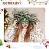 St. Patrick's Day Christmas Glasses, Glitter Party Glasses Frames St. Patrick's Day Ornaments For Photo Booth Props