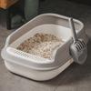 Large Semi-Enclosed Thickened Cat Litter Box with Scoop - Anti-Splash Design