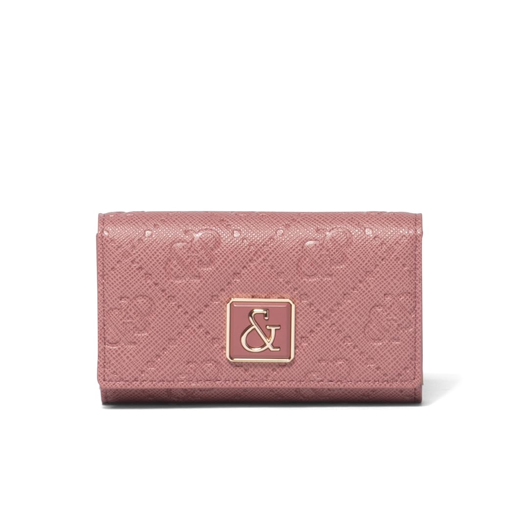 

Pinky & Diane Key Case [& Union] Women s Synthetic Leather Embossed Logo Brooch PDLWFDK1 Rose Pink