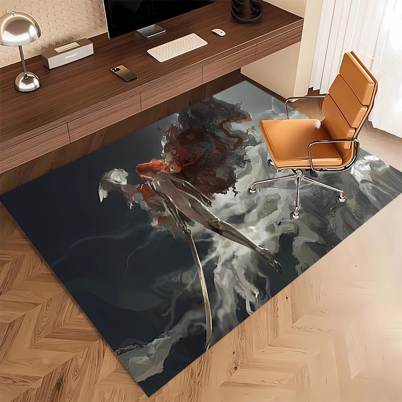 Game E-ELDEN R-RING Print Area Rug - Soft,Washable Non-Slip Indoor Mat,Living Room,Home Office Decorative Rug