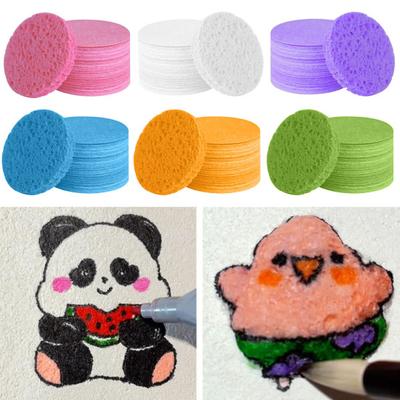 10Pcs Wood Paddle Cotton 3D Art Foam Sheets Crafts School Projects DIY Easy To Use Interactive Foam Paper