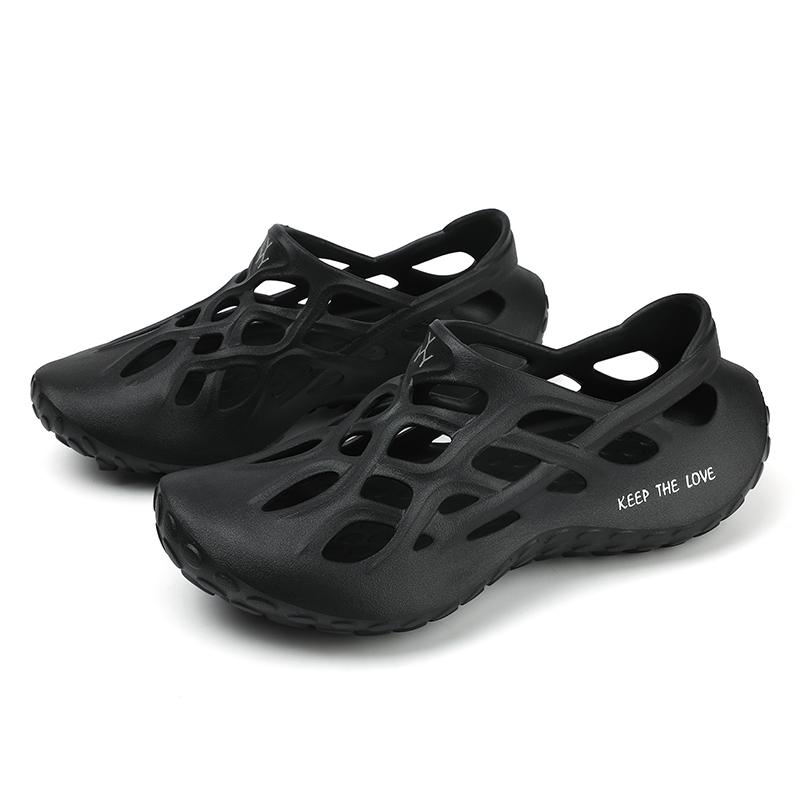 Mode ihåliga herrsandaler trendig personlighet enfärgad herrsandal halkskydd komfort lätt herrar EVA vadarskor strandsko för män