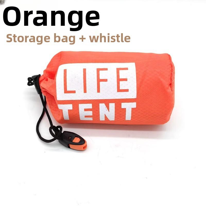 Person Notunterkunft Bivy Survival Zelt Kit Tasche Wasserdicht Outdoor Sos Thermisch Mylar Röhrenzelt Schlafsack Decke Wiederverwendbar