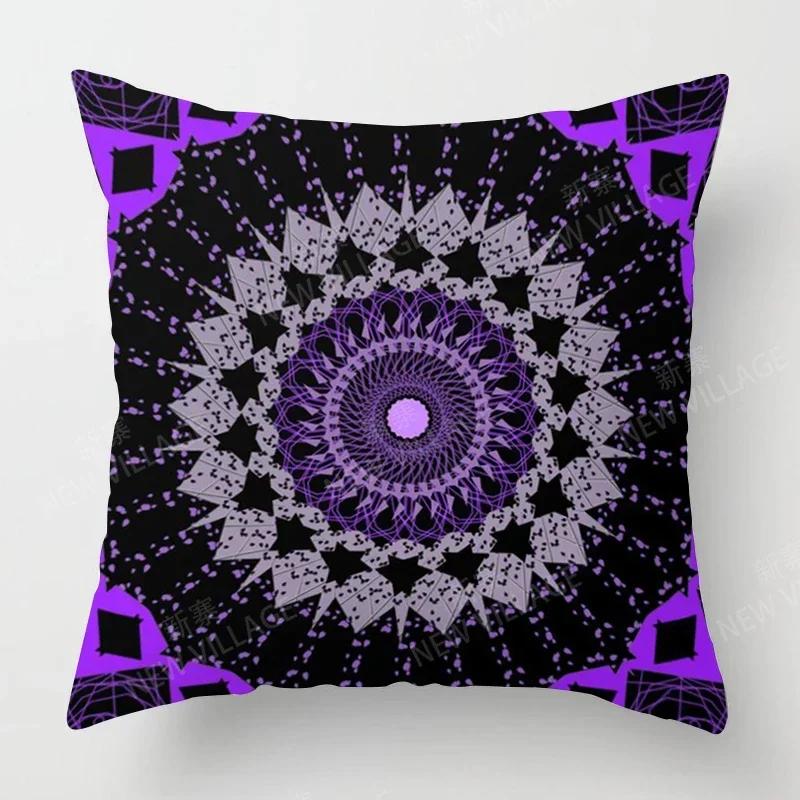 Fall Home Decor Autumn Living Room Throw Pillow Cover Sofa Boho Cushion Cover Mandala