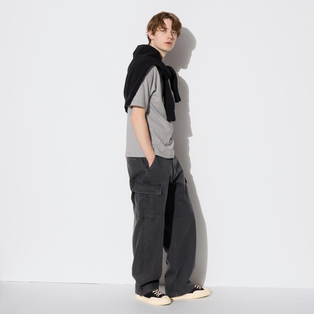 

Джинсовые брюки карго широкого кроя UNIQLO