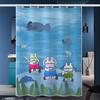 Bathroom Thickened Waterproof Curtain Mildew Proof Shower Curtain Shower Partition Curtain Shower Curtain Bathroom Curtain Free Perforation