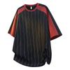 Men's Summer Striped Round Neck T-Shirt - Breathable, Short-Sleeve, Trendy & Versatile.