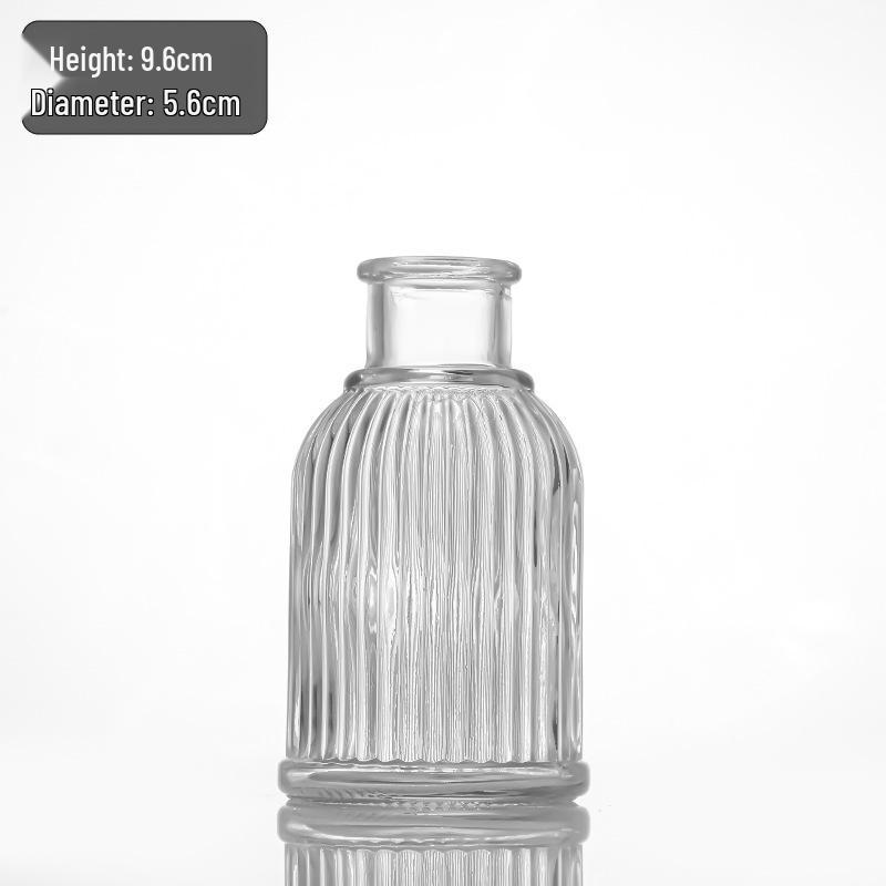 Retro Französisch-Amerikanische Mini-Glasvase für Trockenblumen & Grünzeug