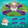Electric Dinosaur Feeding Game Toy Movable Big Mouth Frog Food Launcher Multiplayer Competitive Educational Animal Feeding Toy Toddlers Boys Girls
