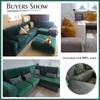 Velvet Plush Sofa Cover Stretch Thicken Sofa Seat Cushion Cover For Living Room Furniture Protector LShape Corner Sofa Slipcover
