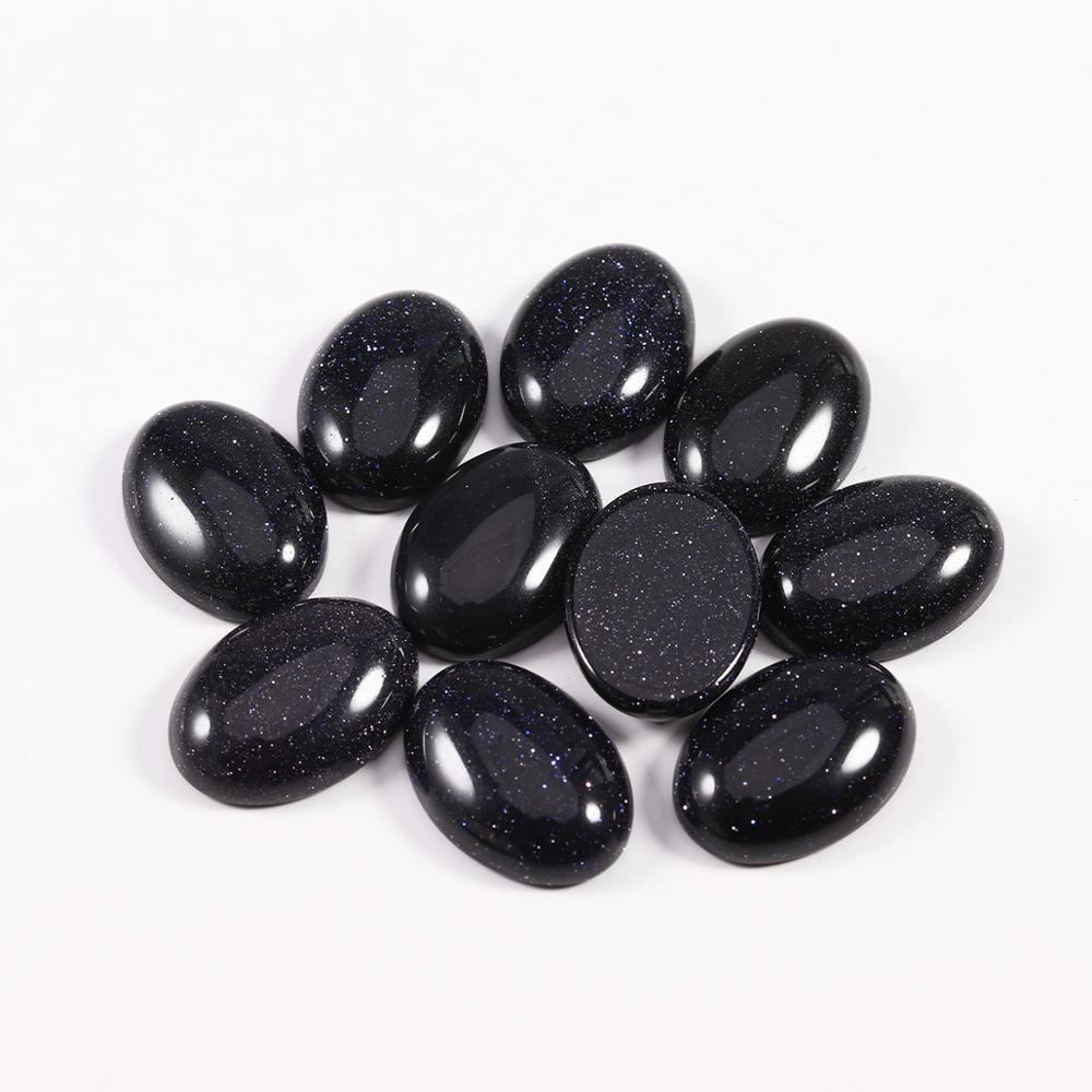 10x14mm 13x18mm Natural Stone Beads Oval Cabochon Loose Bead For Bracelet Earring Jewelry DIY Craft Making Accessories