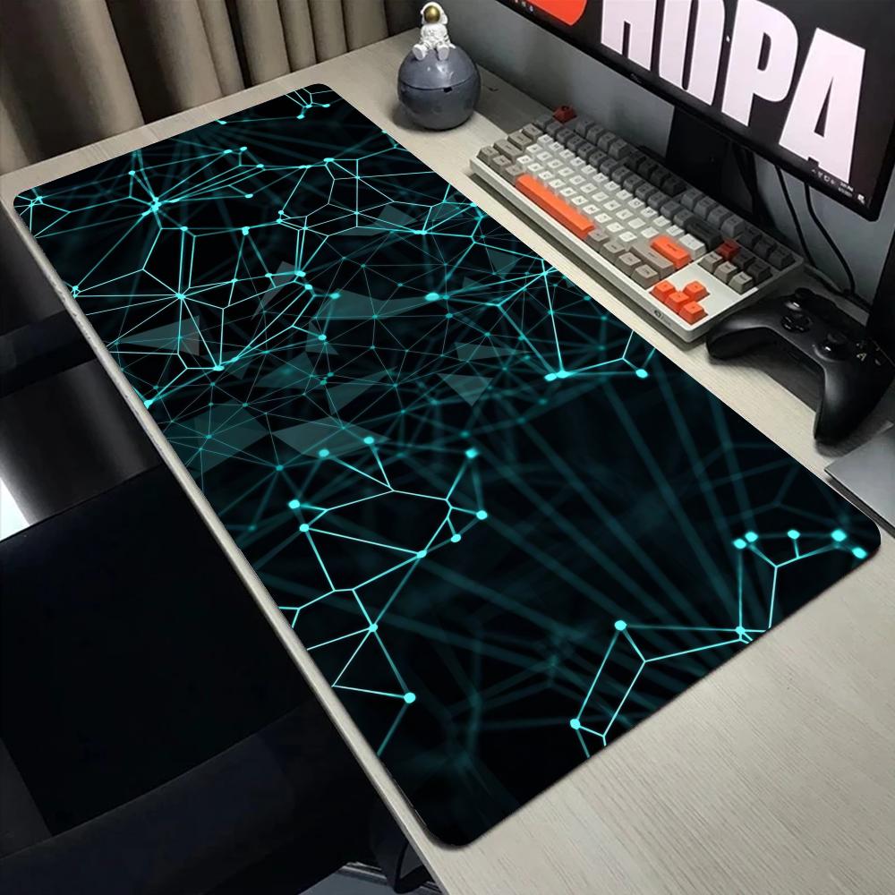 Polygons Mouse Pad Large Computer Office Game Table Mats XXL Rubber Anti-slip Gaming Keyboard Mousepads Long Desk Pads
