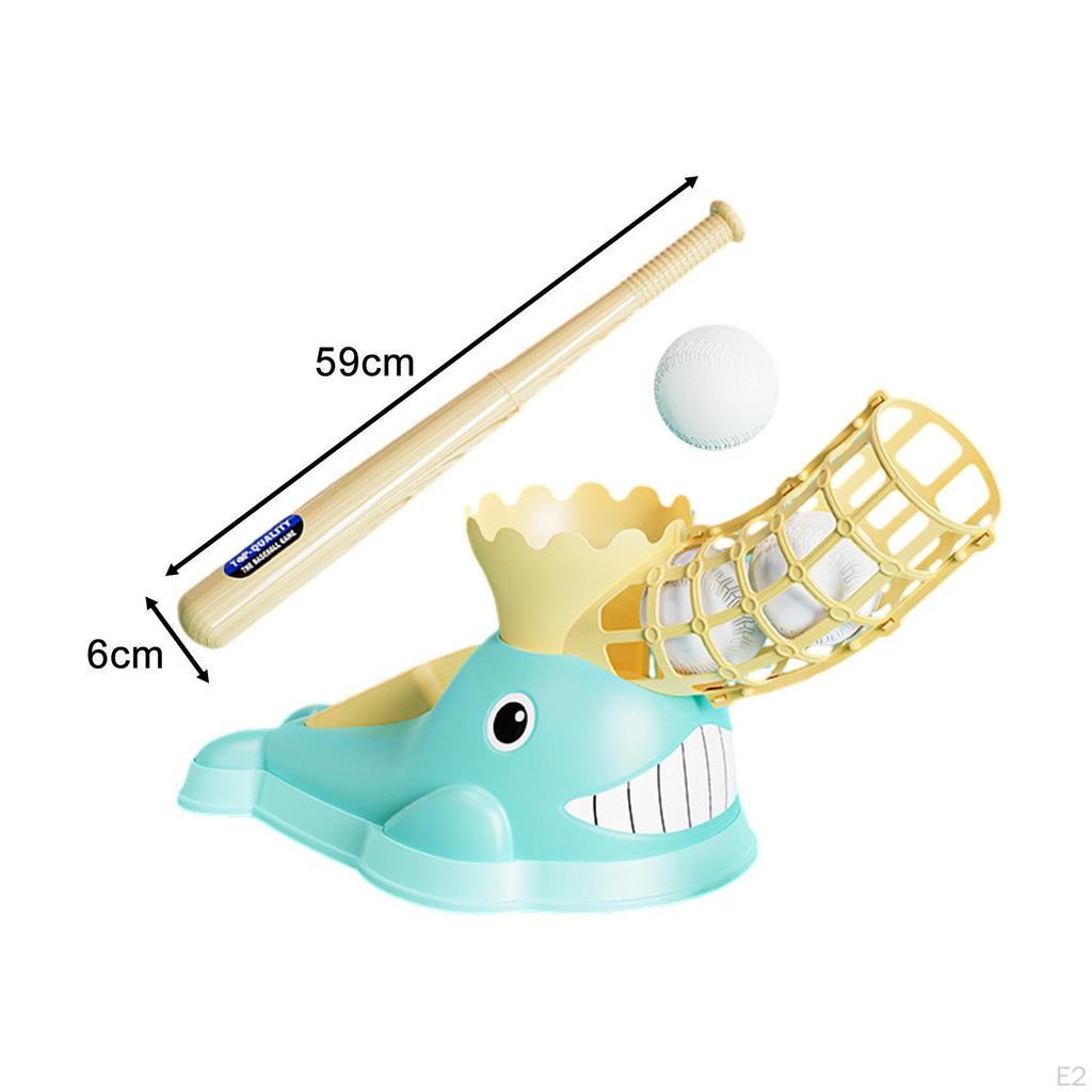 Kids Pitching Machine Baseball Set Cute Ejection Practice for Outdoor
