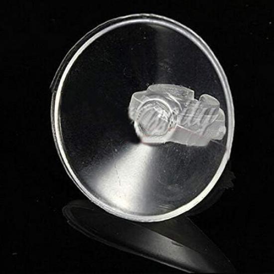 10Pcs Aquarium Suction Cup Clips Set, Fish Tank Air Line Holder, Clear Plastic for Glass Fish Supples