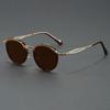 Retro Metal Frame High Quality Sunglasses for Women Men Trendy Punk Round Sun Glasses Luxury Brand Designer Driving Shades Women
