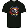Zerrissene Swasiland Flagge Swazi Tag Fußball Kinder T-Shirt Kinder
